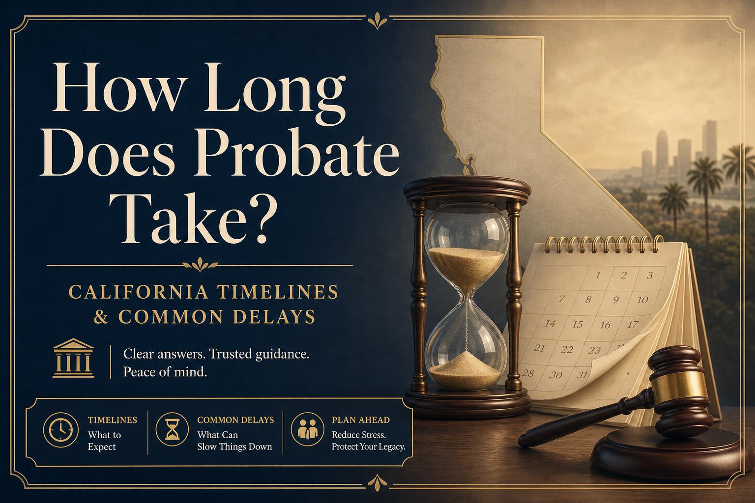 How Long Does Probate Take in California? Typical Timelines and Common Delays