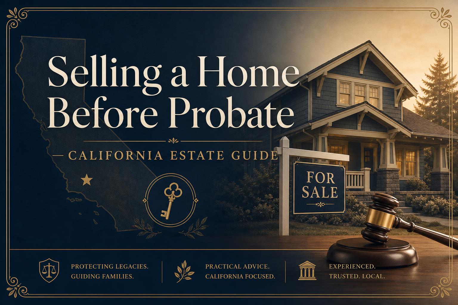 Can a House Be Sold Before Probate Is Completed in California?